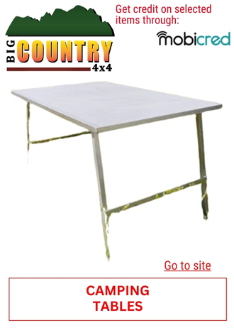 10. BIG COUNTRY - CAMPING TABLES