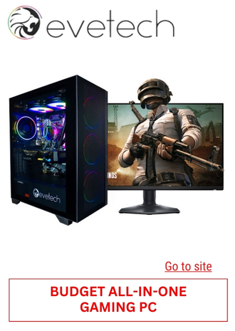 10. EVETECH - BUDGET ALL-IN-ONE GAMING PC