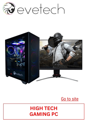 11. EVETECH - HIGH TECH GAMING PC