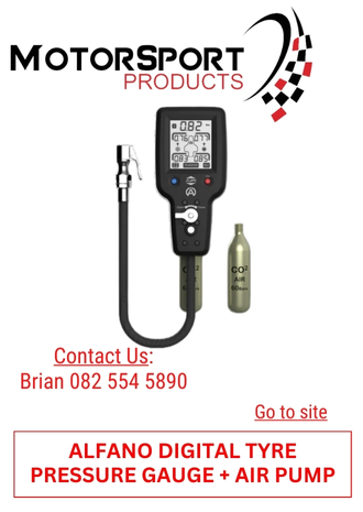 30. ALFANO RACING - DIGITAL TYRE PRESSURE GAUGE WITH AIR PUMP