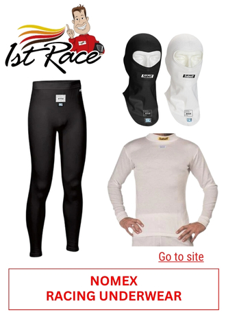 5. 1ST RACE - NOMEX RACING UNDERWEAR