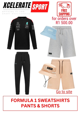 XCELERATE SPORT - FORMULA 1 SWEATSHIRTS PANTS & SHORTS