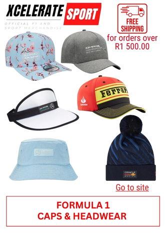 10. XCELERATE SPORT - FORMULA 1 CAPS & HEADWEAR L