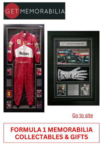 16. GET MEMORABILIA -FORMULA 1 MEMORABILIA, COLLECTABLES & GIFTS