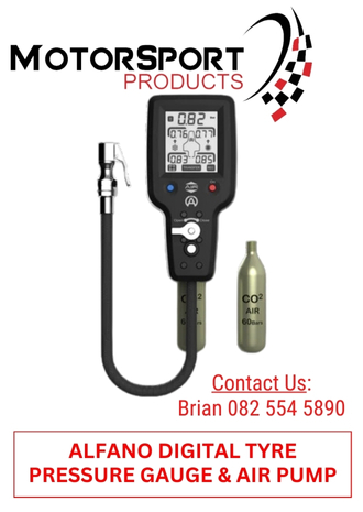 22. MEP-ALFANO DIGITAL TYRE PRESSURE GAUGE WITH AIR PUMP