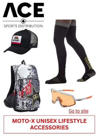 26. ACE SPORTS DISTRIBUTION - MOTO-X UNISEX LIFESTYLE ACCESSORIES