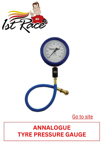 34. 1ST RACE - ANALOGUE TYRE PRESSURE GAUGE