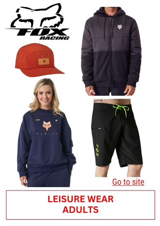 39. FOX RACING CASUALWEAR - ADULTS