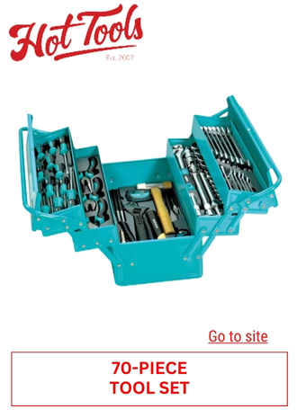 76. HOT TOOLS - 70 PIECE TOOL SET