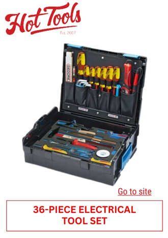 77. HOT TOOLS - 36 PIECE ELECTRICAL TOOL SET