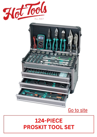 81. HOT TOOLS -124 PIECE PROSKIT TOOL SET