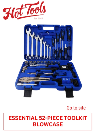 82. HOT TOOLS -ESSENTIAL 52 PIECE TOOLKIT BLOWCASE