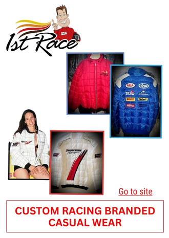 9. 1ST RACE - CUSTOM RACING BRANDED CASUAL WEAR