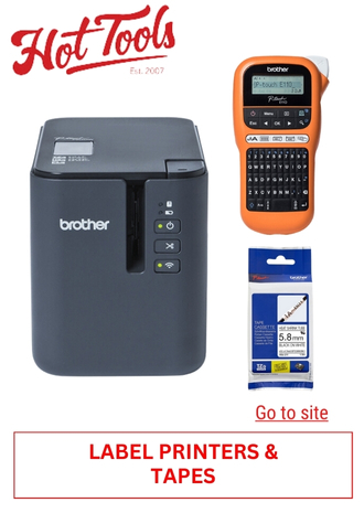 96. HOT TOOLS - LABEL PRINTERS & TAPE