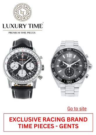 LUXURY TIME - RACING BRAND TIME PIECES - GENTS