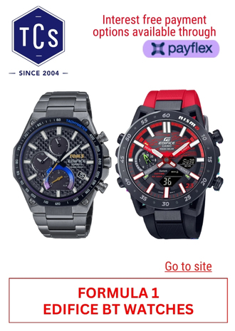 TCS FORMULA 1 EDIFICE WATCHES