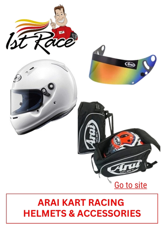 11. ARAI KART RACING HELMETS & ACCESSORIES