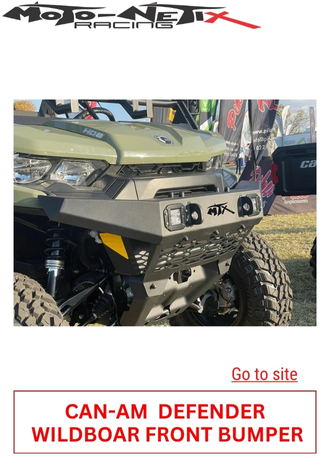 111. MOTONETIX - CAN-AM DEFENDER WILDBOAR FRONT BUMPER