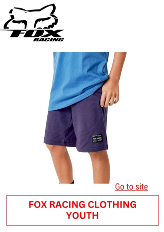 20. FOX RACING CLOTHING - YOUTH