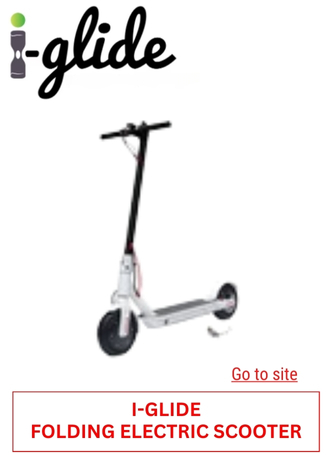 29. I-GLIDE FOLDING ELECTRIC SCOOTER