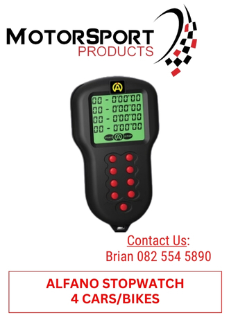 34. MOTORSPORT PRODUCTS - ALFANO STOPWATCH 4 CARS _ BIKES