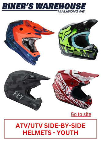 36. BIKERS WAREHOUSE - ATV_UTV SIDE-BY-SIDE- HELMETS YOUTH