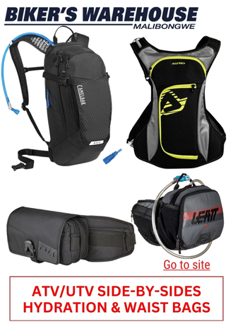 42. BIKERS WAREHOUSE - ATV_UTV SIDE-BY-SIDES HYDRATION & WAIST BAGS