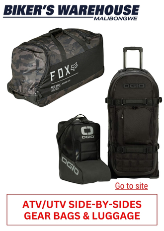 43. BIKERS WAREHOUSE - ATV_UTV SIDE-BY-SIDES -GEAR BAGS & LUGGAGE