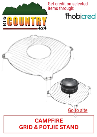 6. BIG COUNTRY 4 X4 - CAMPFIRE GRID & POTJIE STAND