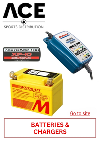 75. ACE SPORTS - BATTERIES & CHARGERS