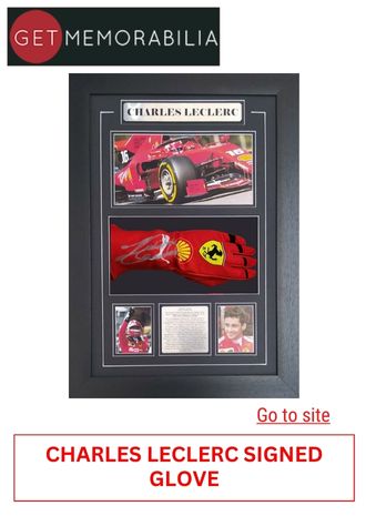 5. GET MEMORABILIA - CHARLESLE CLERQ SIGNED GLOVE- MOTO GP COLLECTABLES