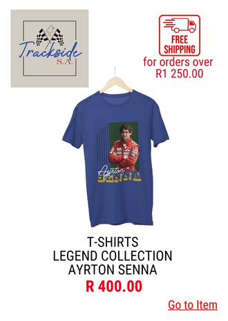 TRACKSIDE - T-SHIRTS - AYRTON SENNA - LEISURE WEAR & GEAR - Featured Items