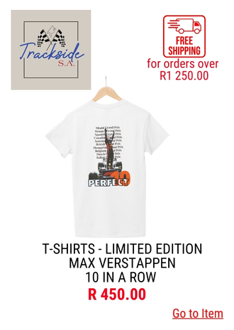 TRACKSIDE - T=SHIRTS - MAX VERSTAPPEN - LEISURE WEAR & GEAR - Featured Items