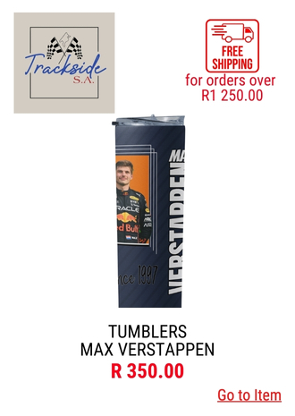 TRACKSIDE - TUMBLERS - MAX VERSTAPPEN - LEISURE WEAR & GEAR - Featured Items