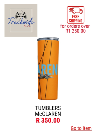 TRACKSIDE - TUMBLERS - McCLAREN - LEISURE WEAR & GEAR - Featured Items